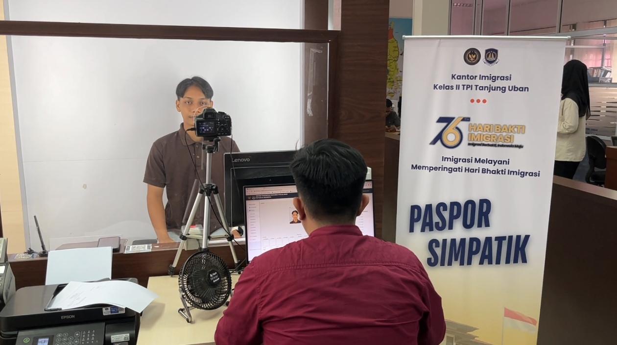 Gelar Layanan Paspor Simpatik pada Hari Sabtu Imigrasi Tanjung Uban