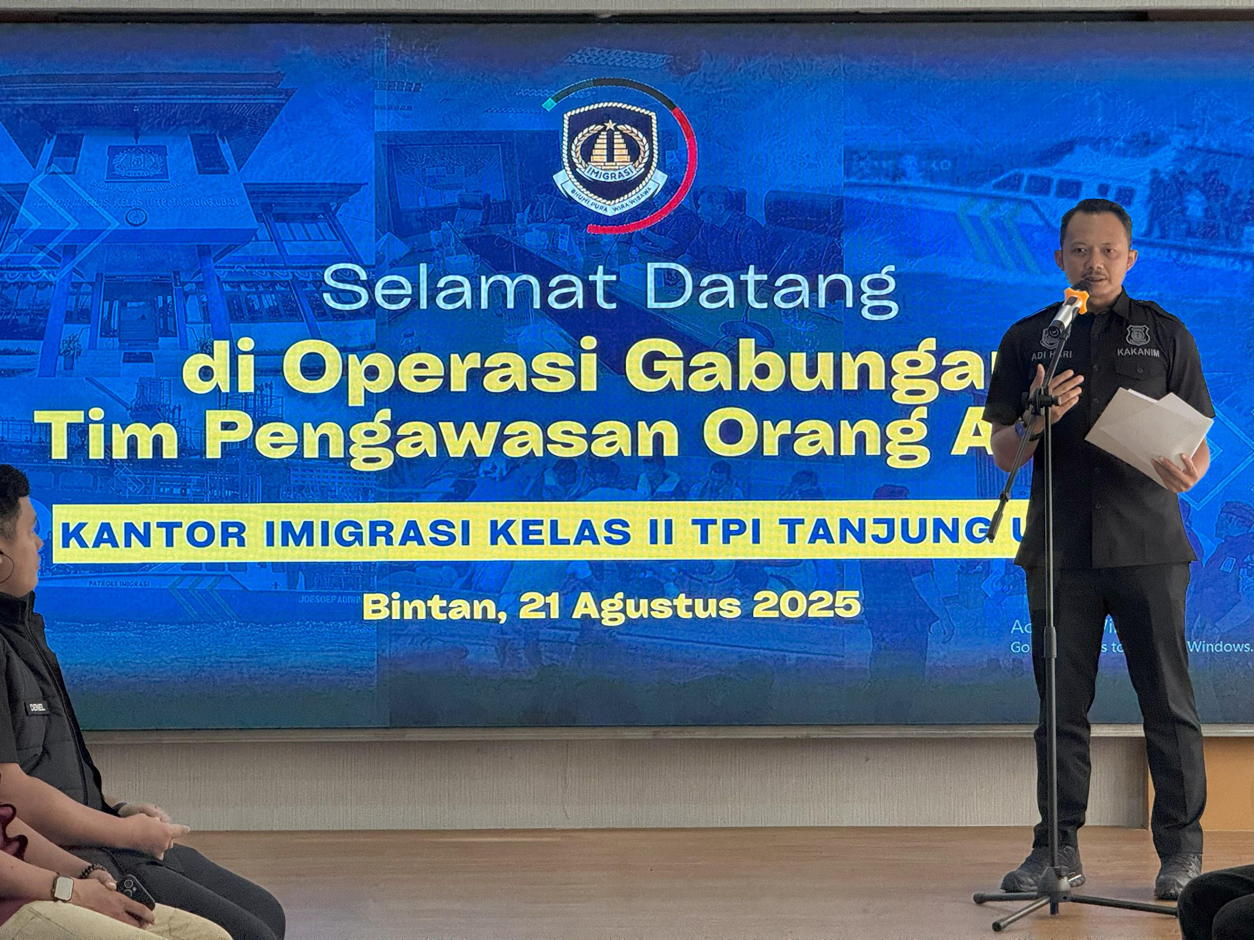 Kantor Imigrasi Tanjung Uban Gelar Operasi Gabungan Tim Pengawasan Orang Asing pada Perairan 2